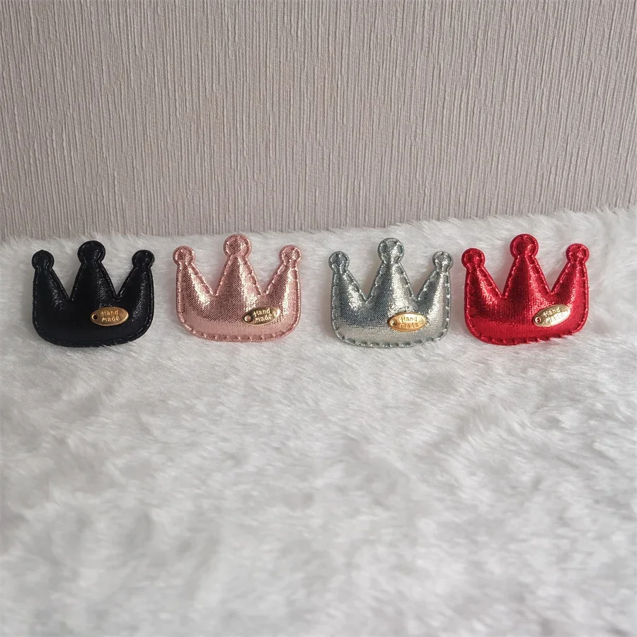 12Pcs 패딩 크라운 플레이트 Appliques 모자 레깅스 바느질 패치 DIY 헤어 클립 장식 액세서리 S-01