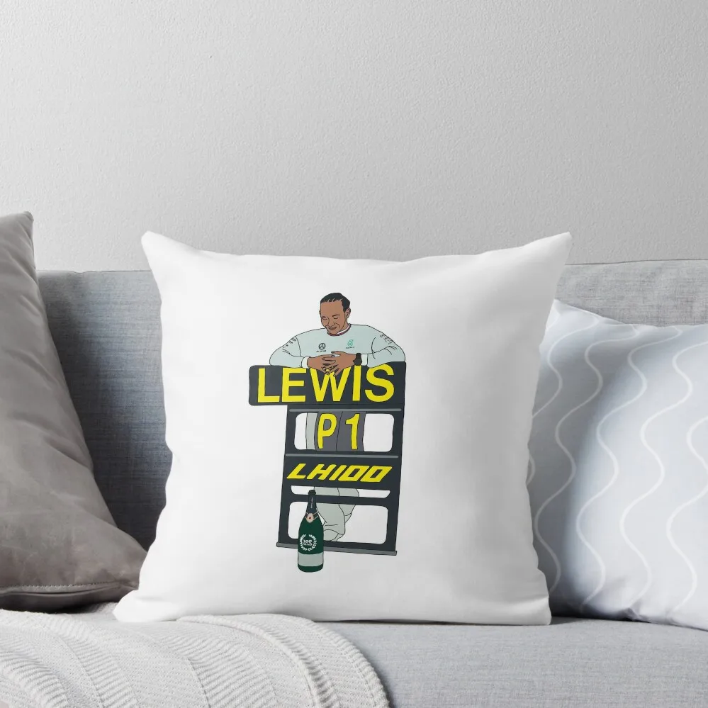 

Lewis Hamilton- 100 Wins! Throw Pillow sleeping pillows pillow pillowcase Christmas Pillow Cases Christmas s Covers