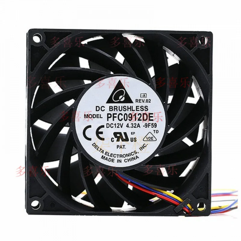 

EE 1 шт. для Delta PFC0912DE 9 см 12 В 4,32 А 4-проводной вентилятор охлаждения с большим объемом воздуха