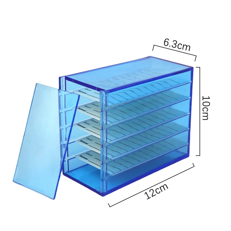 False Eyelash Storage Box 5 Layers Acrylic Pallet Lash Holder Pallet Individual Eyelash Extension Glue Display Stand Makeup Tool