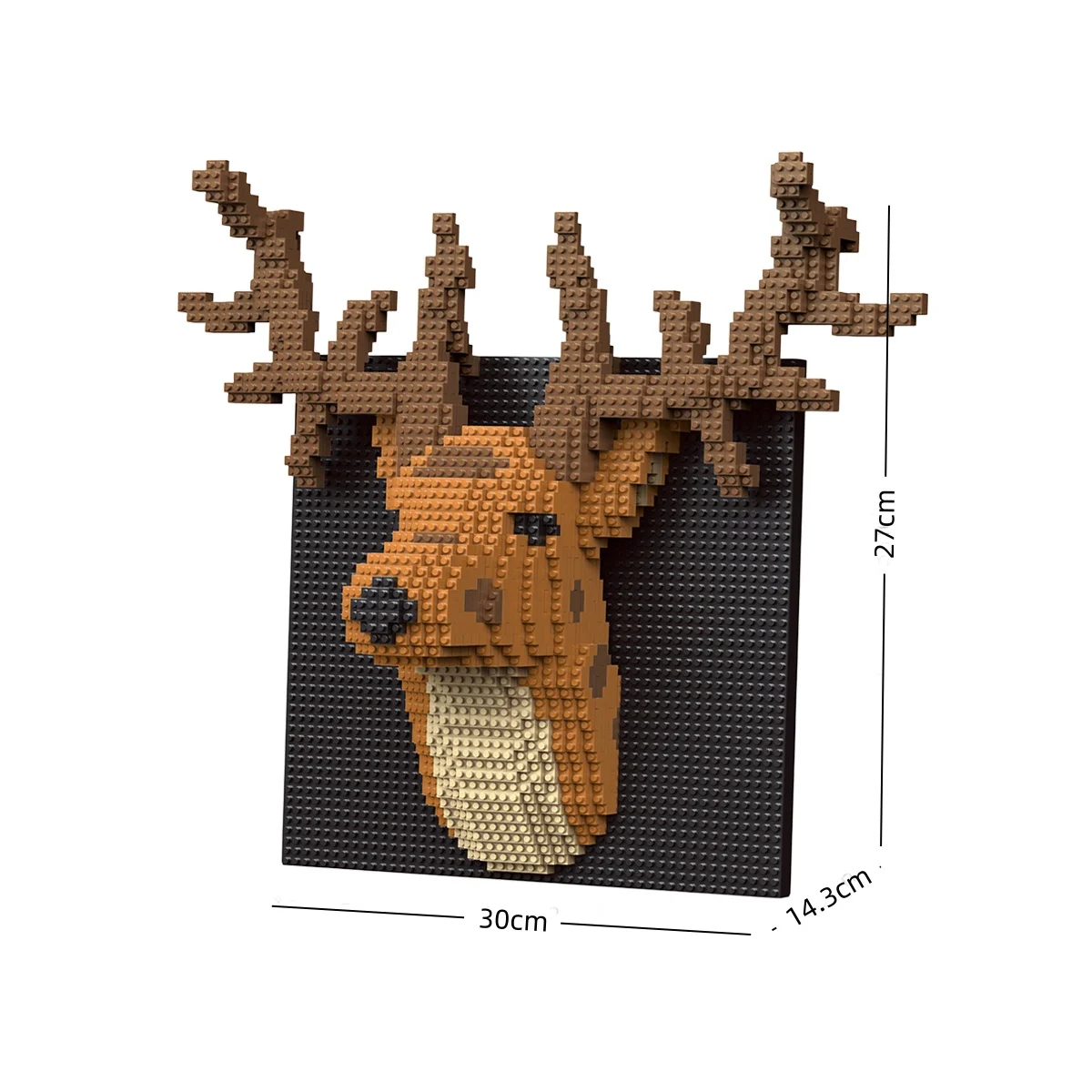 KNEW BUILT Chameleon, Parrot, kreative 3D-Tier-Wandmalerei, Mikrobausteine – DIY-Desktop-Dekoration, Puzzle-Spielzeug, Weihnachts- und Geburtstagsgeschenk – Detail 9