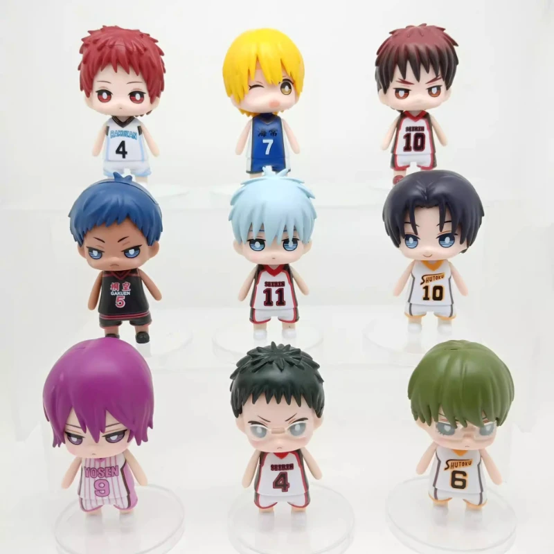 

Фигурки персонажей из аниме «Баскетбол Куроко»: Кагами Тайга, Акаши Сейджуро, Кисе Рьёта, Аоминэ Дайки, Муракасибара Ацуши — подарки для мальчиков