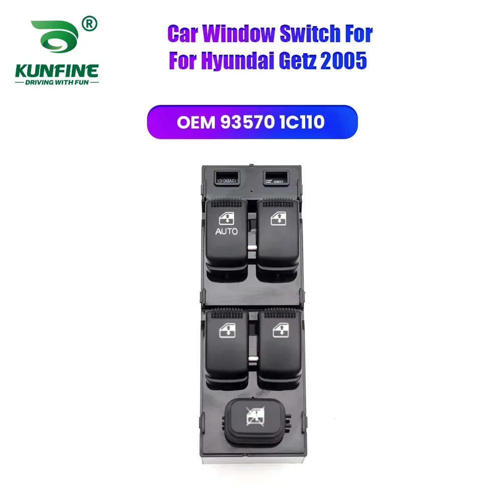 

Car Window Switch Button Front Left Power Master Control For Hyundai Getz 2005 Part NO. 93570 1C110
