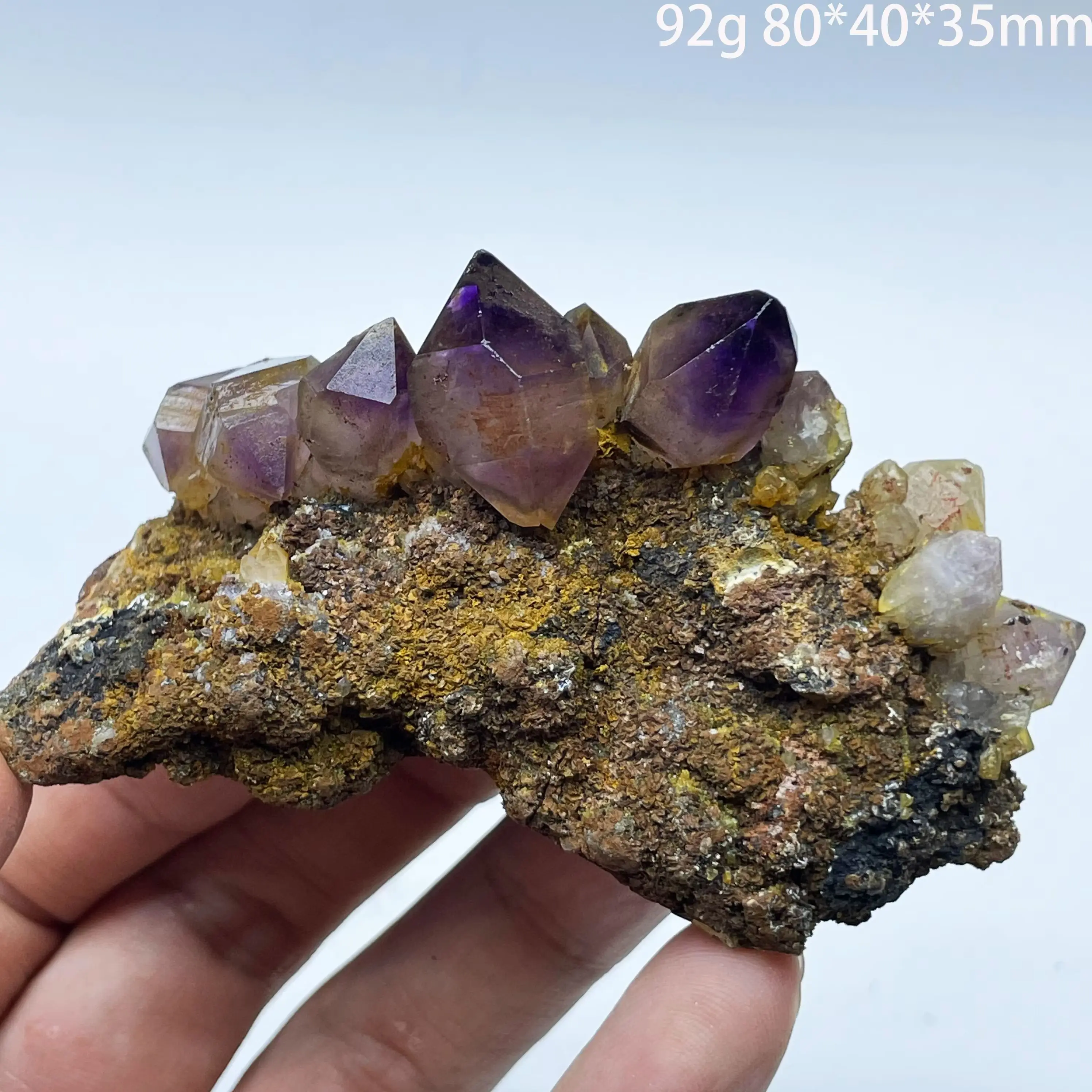 Natural Amethyst Crystal Quartz Cluster Raw Rock Healing Crystal Mineral Specimen for Home Decoration Collection