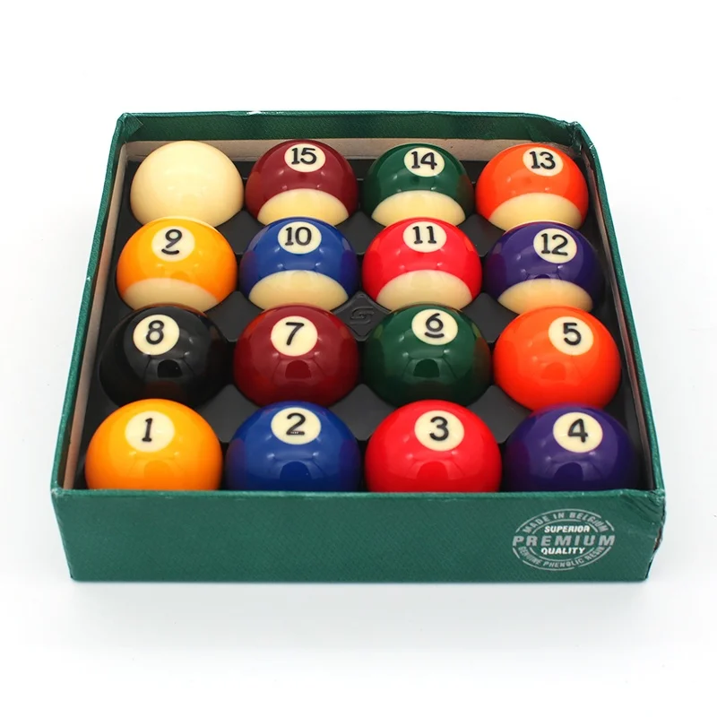 

Premium quality hot sell 57.2mm 16pcs/set billiard balls pool ball