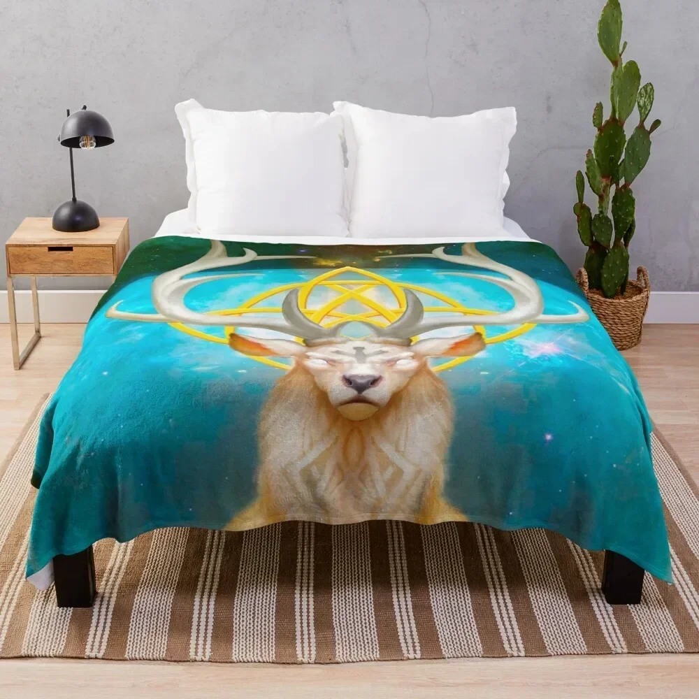 

The White Stag Throw Blanket Lightweight Warm Blanket for Travel Camping