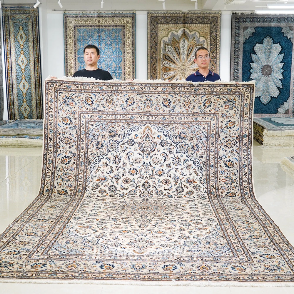 356x236cm Classic Wool Area Rug Antique Handmade Woolen Indoor Carpet