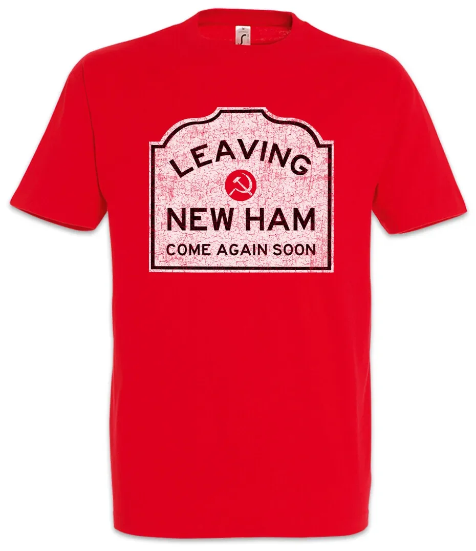 Camiseta Leaving New Ham Sign The Road Sign Society Símbolo Logo Allie Becca