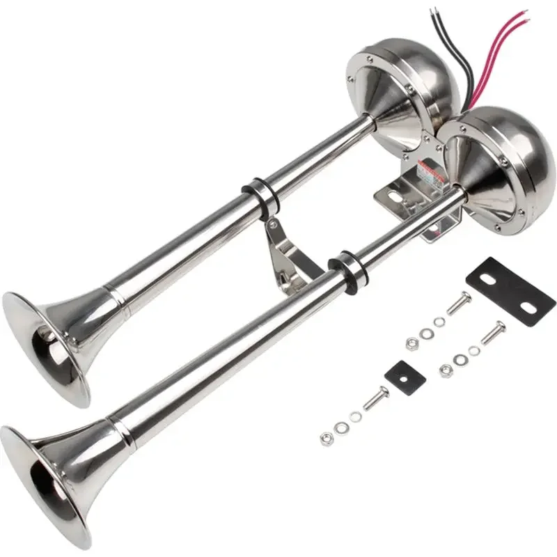 

GoodMarine Horn Stainless Steel Car Electric 12v Truck Tower Crane Yacht Electric Horn 24v Train