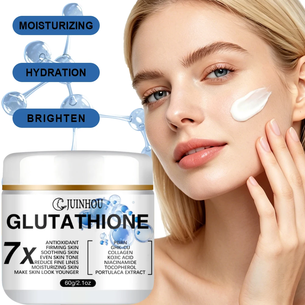 JUINHOU Glutathione Face Cream Hydrating Moisturizing Facial Lotion For Dull Uneven Rough Tired Skin Anti‑oxidant Daily Care