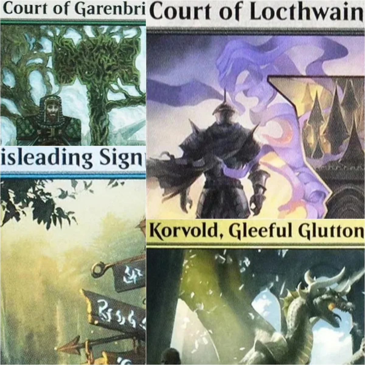 Throne of Eldraine/Court of Garenbrig TCG Magical Proxy Cards Game Quality Proxy Board Playing Game Trading Cards proxy