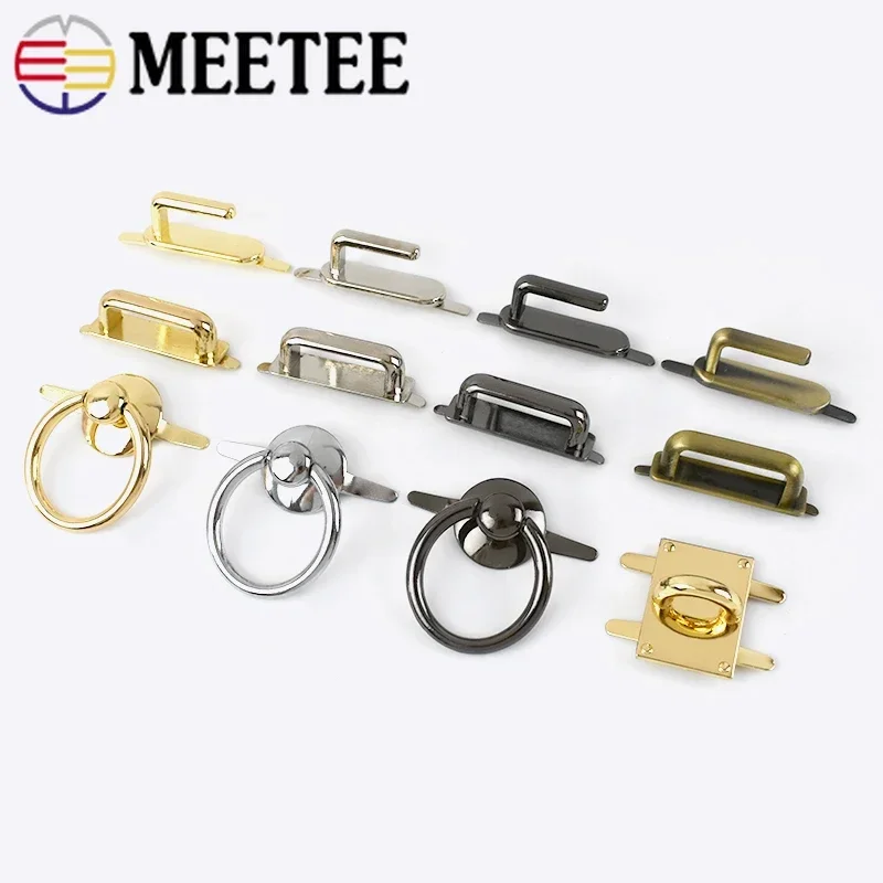 5/10Pcs borse fibbie in metallo D Ring Bridge Connector Hang Hook borse Clip laterale Claps decorazione fibbia accessori per cucire fai da te