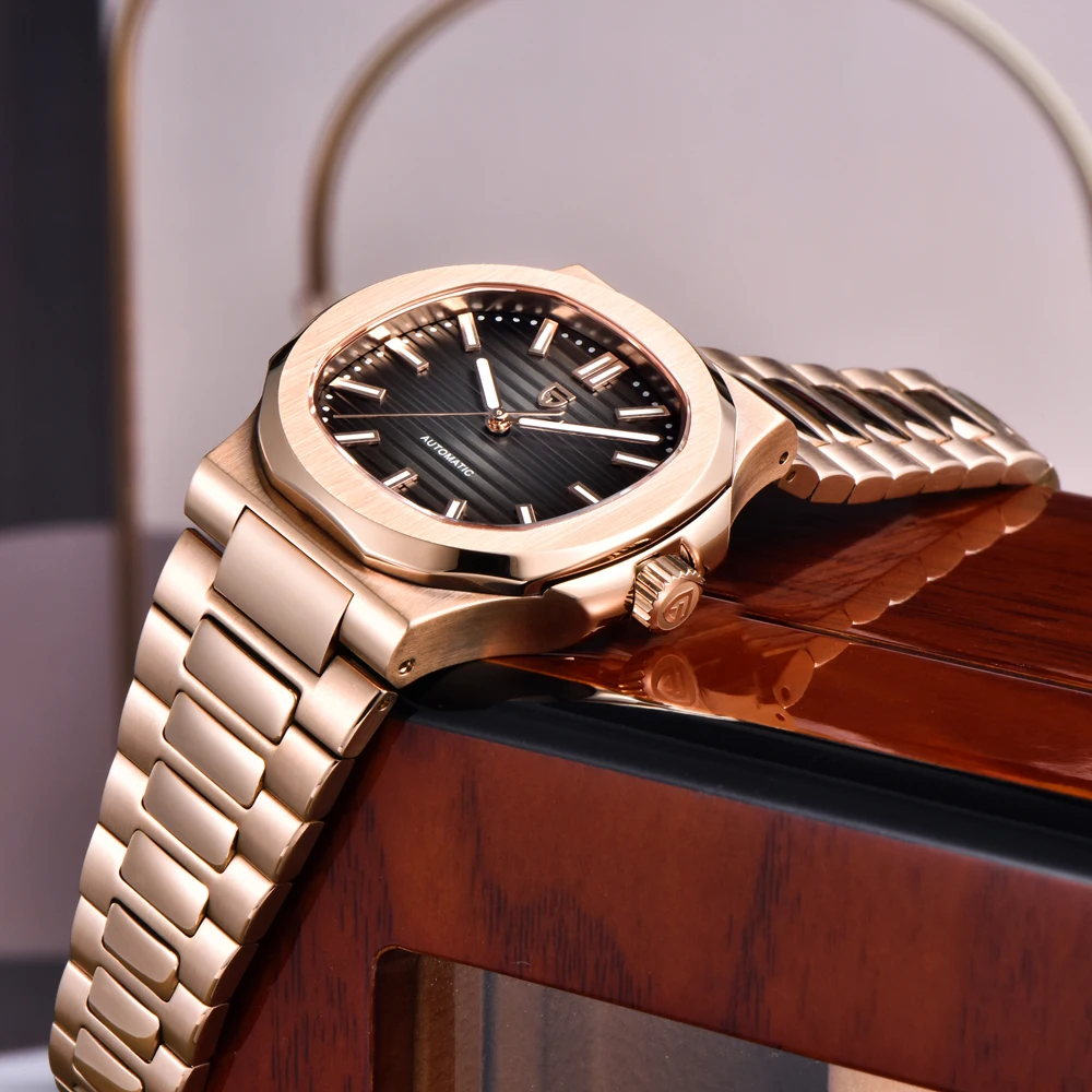 PAGANI DESIGN – montre-bracelet automatique de luxe pour hommes, en or Rose, mécanique, étanche, horloge saphir AR, nouvelle collection 2025