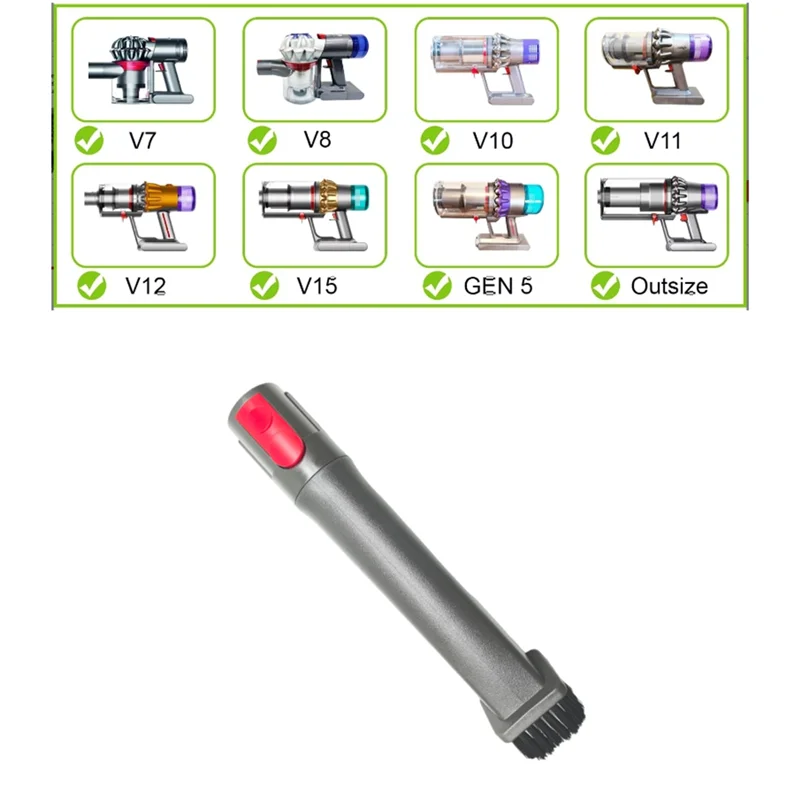 UNCL For Dyson V7 V8 V10 V11 V12 V15/Slim Dust Brush Narrow Slit Corner Crevice Nozzle Tool Vacuum Attachments