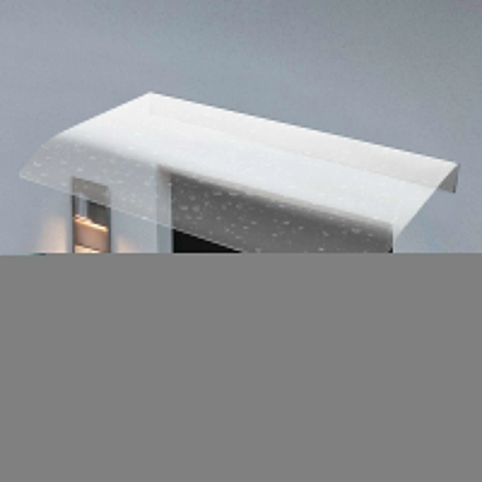 

Прозрачный навес для окон и дверей для защиты от непогоды, дождезащитный козырек из прочного материала с простой установкой.