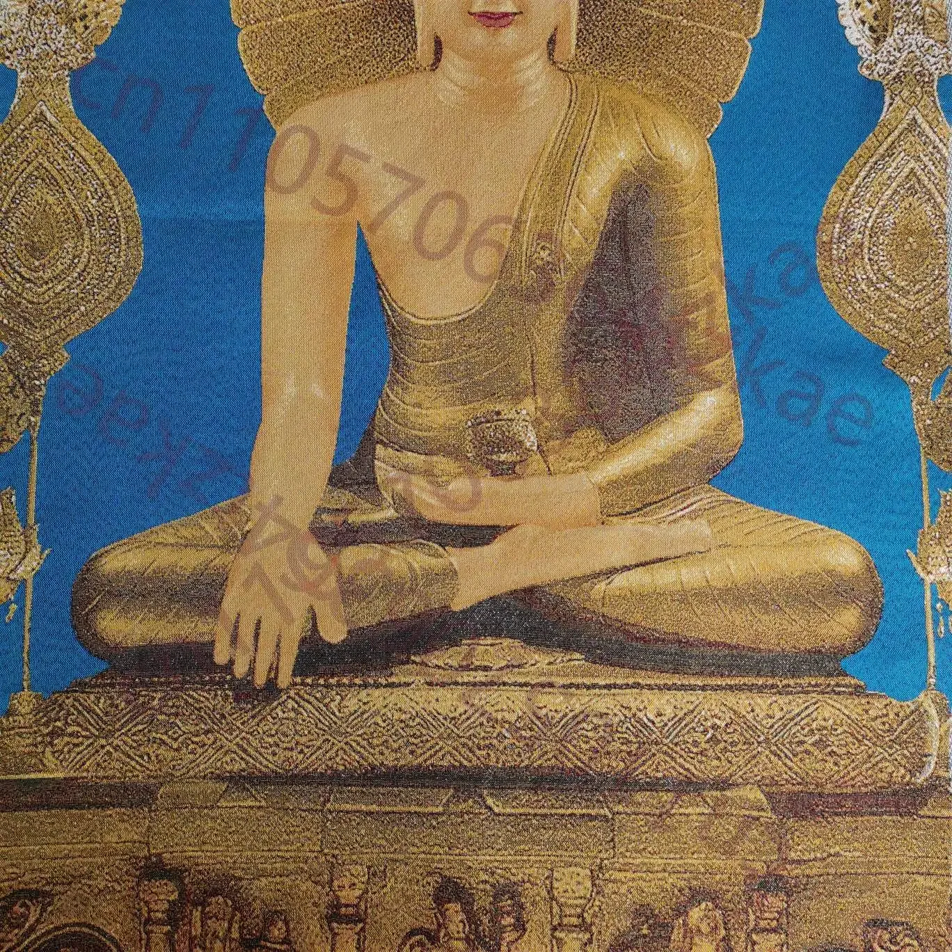 Tibet Tibetan Cloth Silk Buddhism Sakyamuni Buddha Tangka Thangka Mural