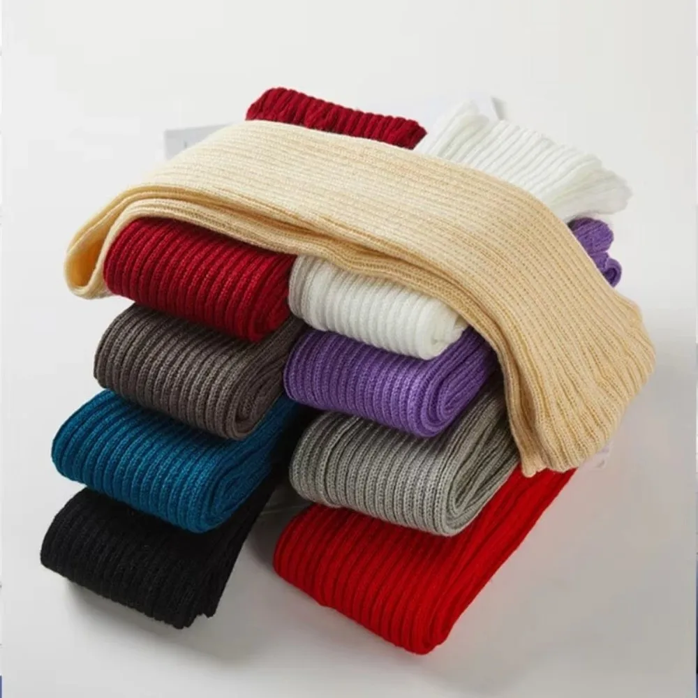 Soft Knitted Leg Warmers 90cm Over Knee Yoga Dance Socks Solid Color Thigh High Stockings Ballet Practice