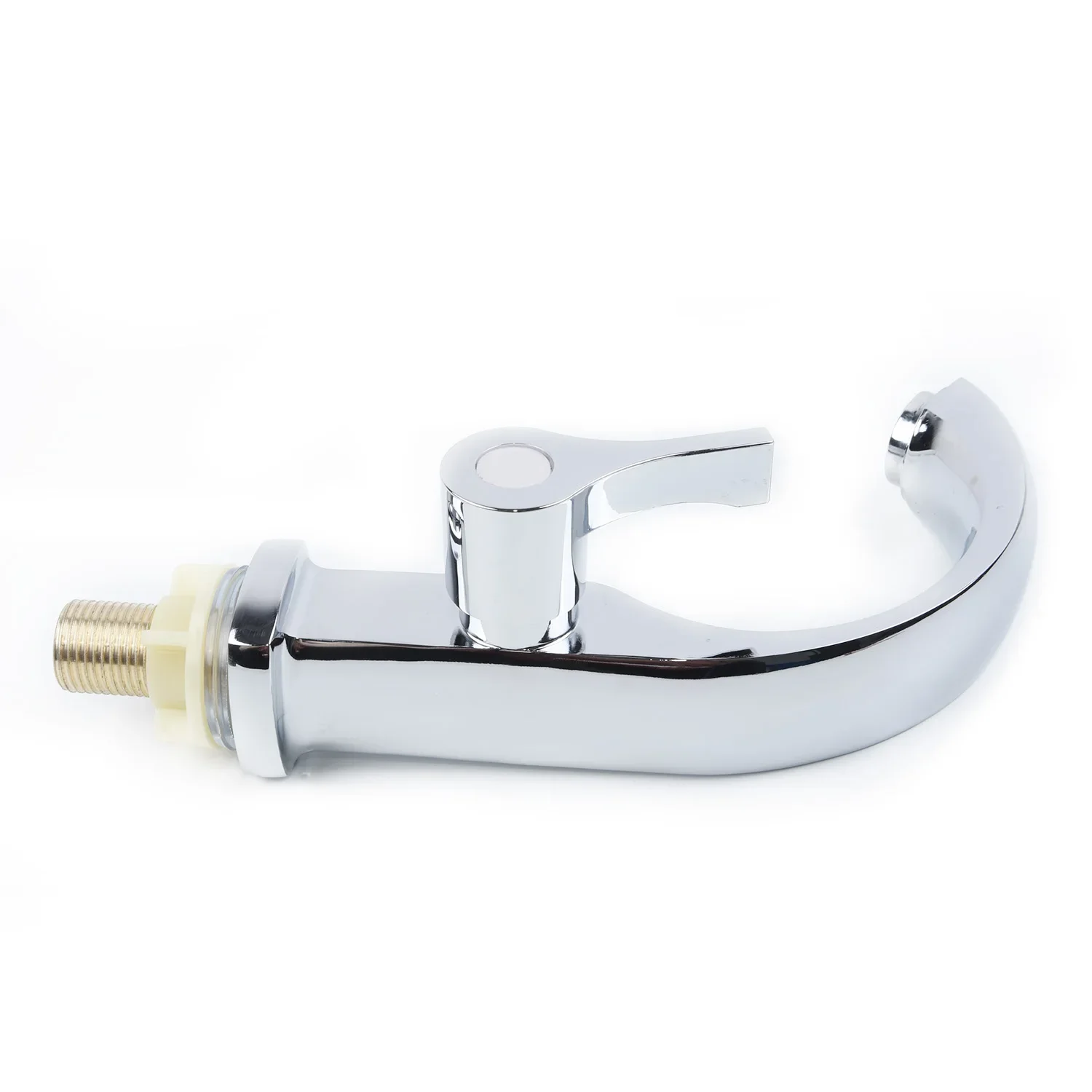 Single Cold Faucet Chrome Bathroom Basin Copper Tap Single Handle Spout Sink Bath Cold Water Faucet Home Garden Supplies