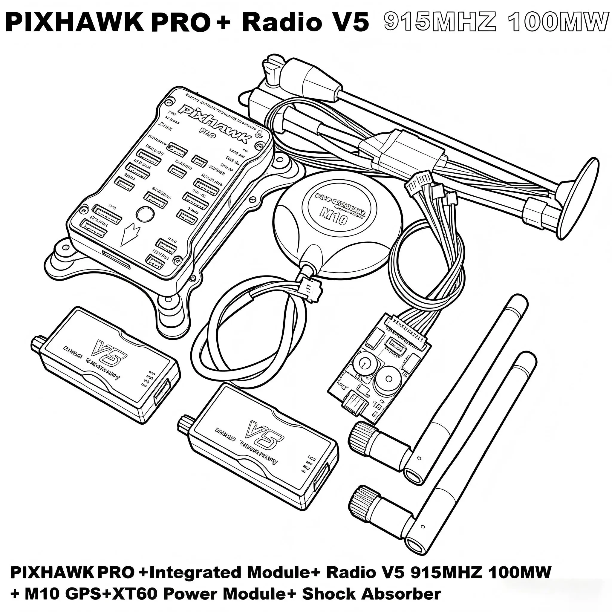 Pixhawk PX4 PIX PRO 32 Bit Flight Controller Autopilot with 4G SD Safety Switch Buzzer PPM I2C RGB RC Quadcopter Ardupilot