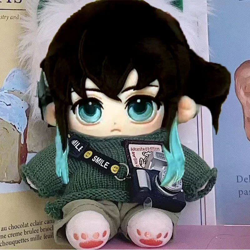 Tokitou muichirou 20cm algodão bonecas anime demon slayer brinquedos de fantoche de pelúcia para fãs kimetsu não yaiba a névoa pilar estatueta presente