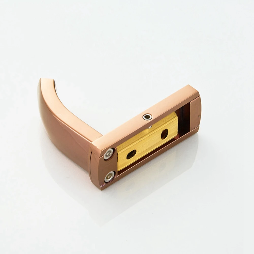 AB09-2 pezzi ganci per asciugamani da bagno, ganci per asciugamani e accappatoio in rame a parete in oro rosa, ganci appendiabiti per bagno e camera da letto