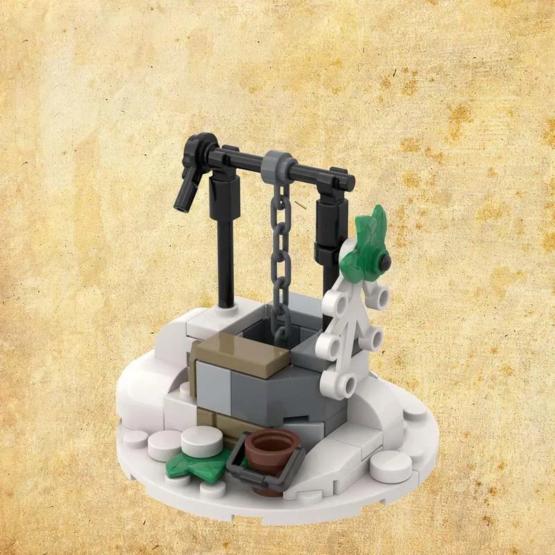 MOC ビルディングブロックは DIY カスタム中世井戸モデルクリエイティブ組み立ておもちゃセットすべての建築に適したフェスティバルギフト
