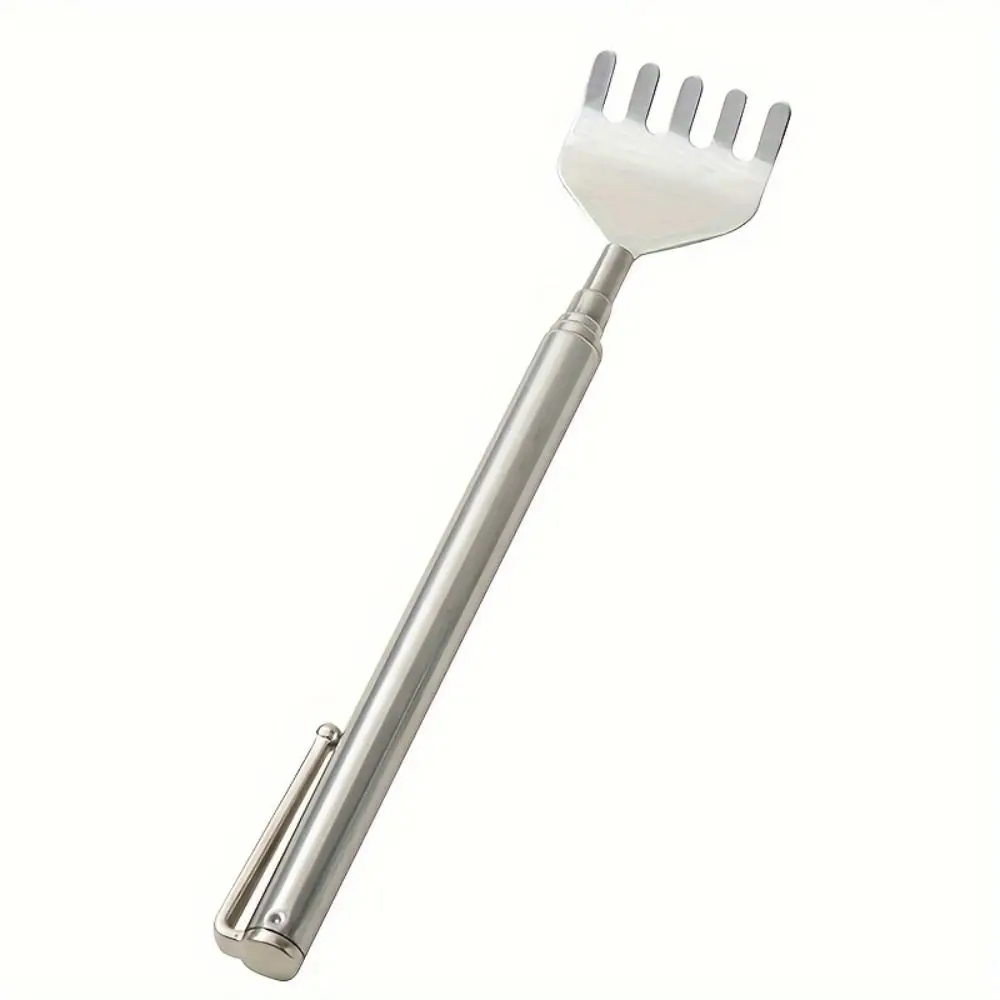 Retractable Back Scratcher Stainless Steel Pen Clip Itch Scratcher Portable Handy Itch Massage Tool Itch Scratching