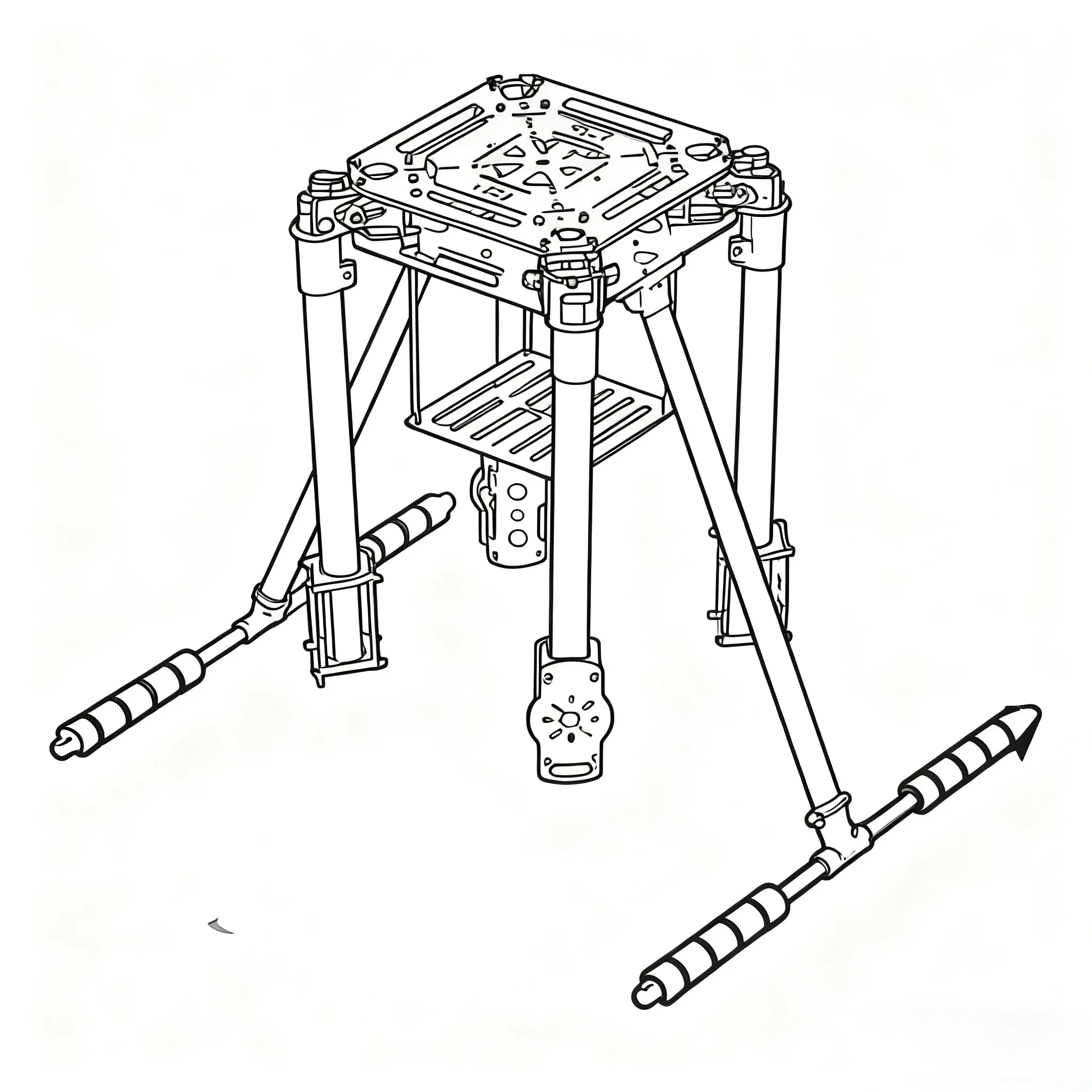 

Happy ZD650 650mm Carbon fiber Quadcopter Frame FPV Quad with Carbon Fiber Landing Skid Motor ESC 40A