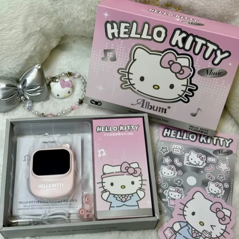 Martube Sanrio Hello Kitty Screen Display Smart Bluetooth Earbuds In-Ear Hi-Fi Sound Noise Cancelling Headset Birthday Toy Gift view 2