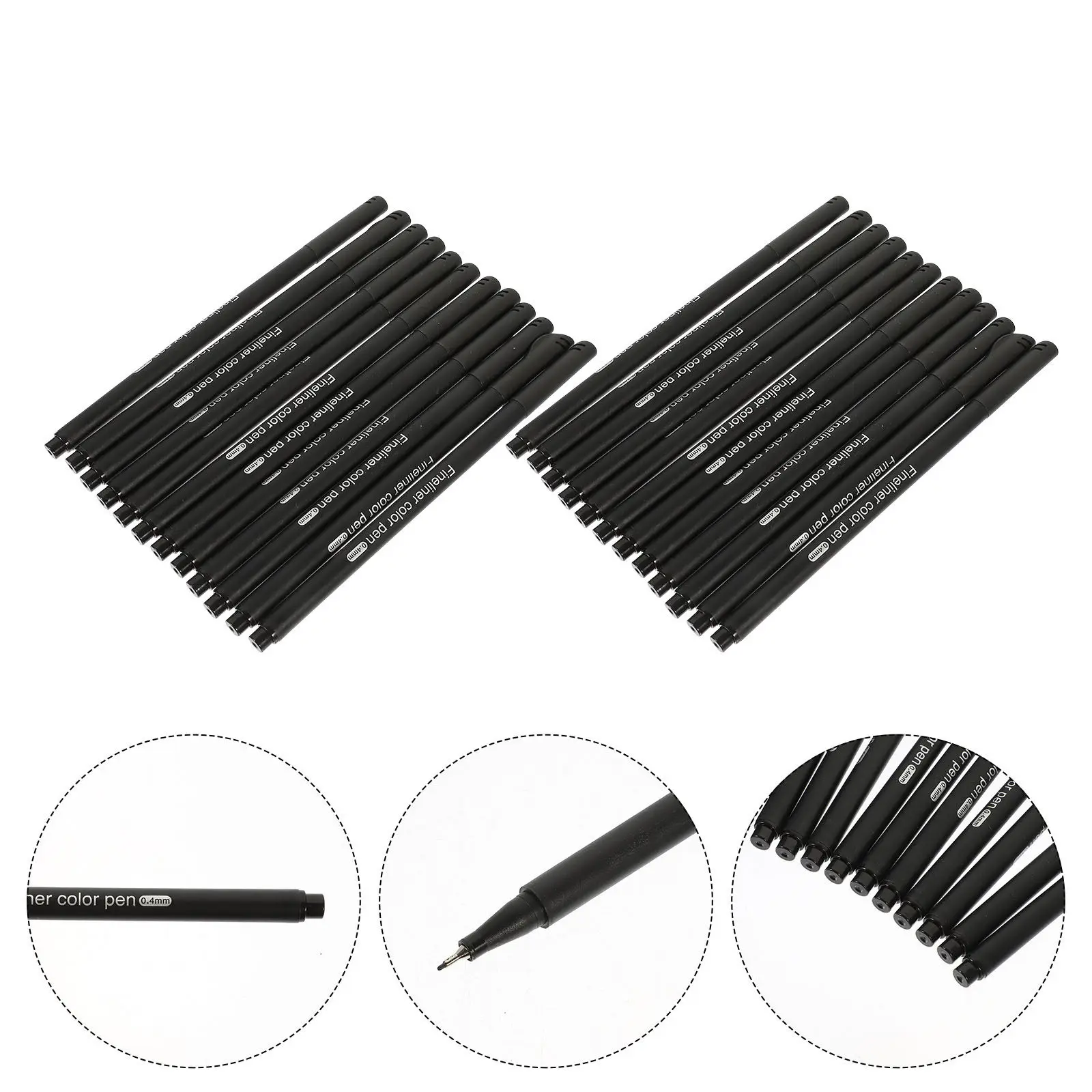 

Набор из 24 профессиональных ручек-линеров с тонким наконечником для быстрого высыхания, для скетчинга, ведения дневников, черчения, художественных работ