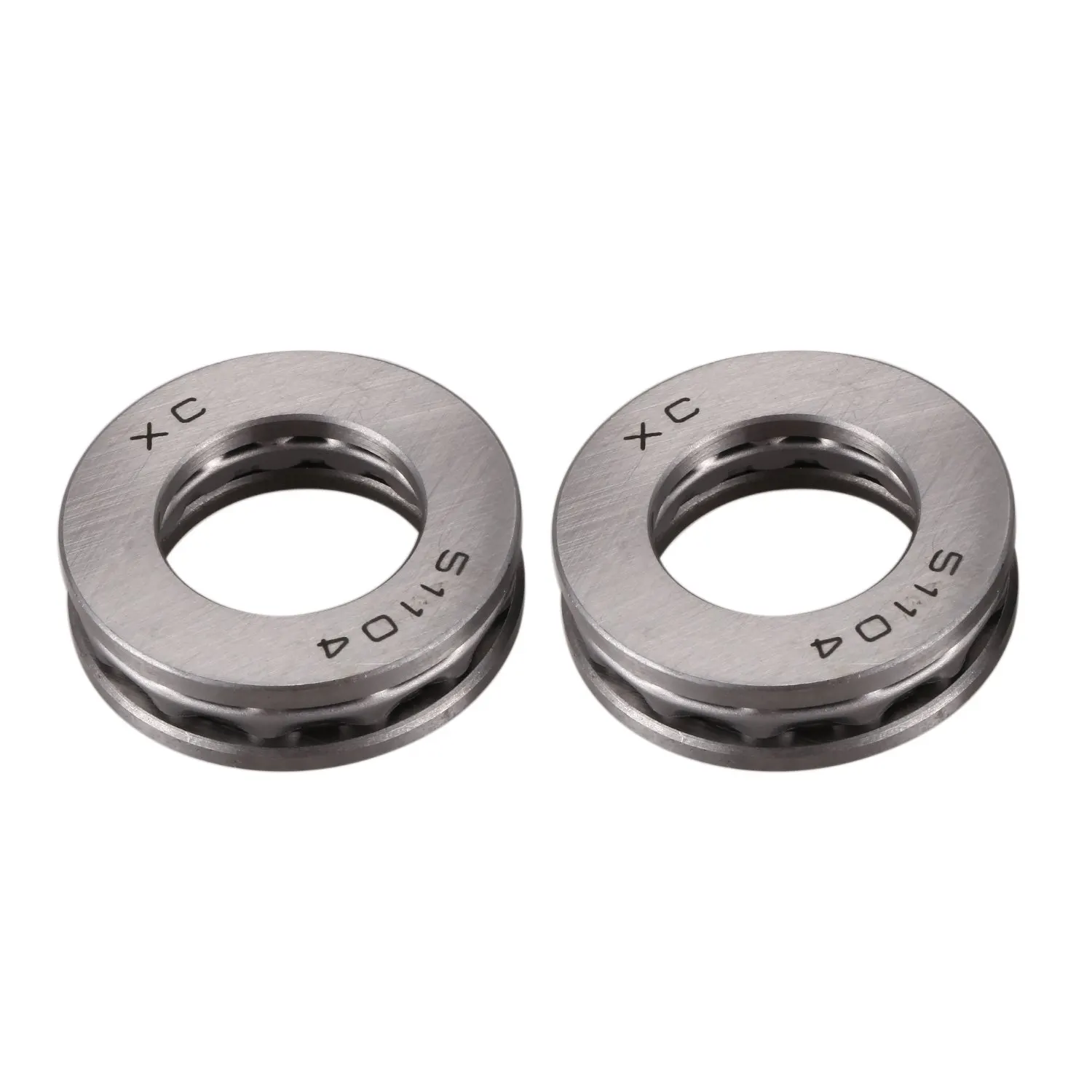 2 Pcs Axial Ball Thrust Bearing 51104 20 x 35 x 10mm