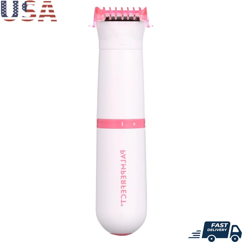 Bikini Trimmer Kit Ergonomic Water-Resistant Painless Hair Removal Dual Blades Cordless Trimming Guide AAA Battery Powered