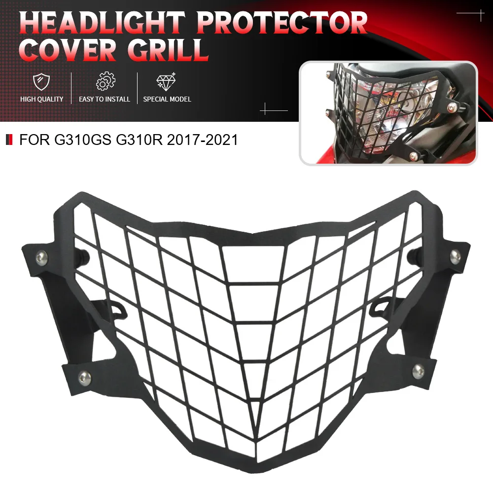 

For BMW G310GS G310R 2017-2021 2018 2019 2020 Motorcycle Headlight Head Light Guard Protector Cover Protection Grill G310 GS R