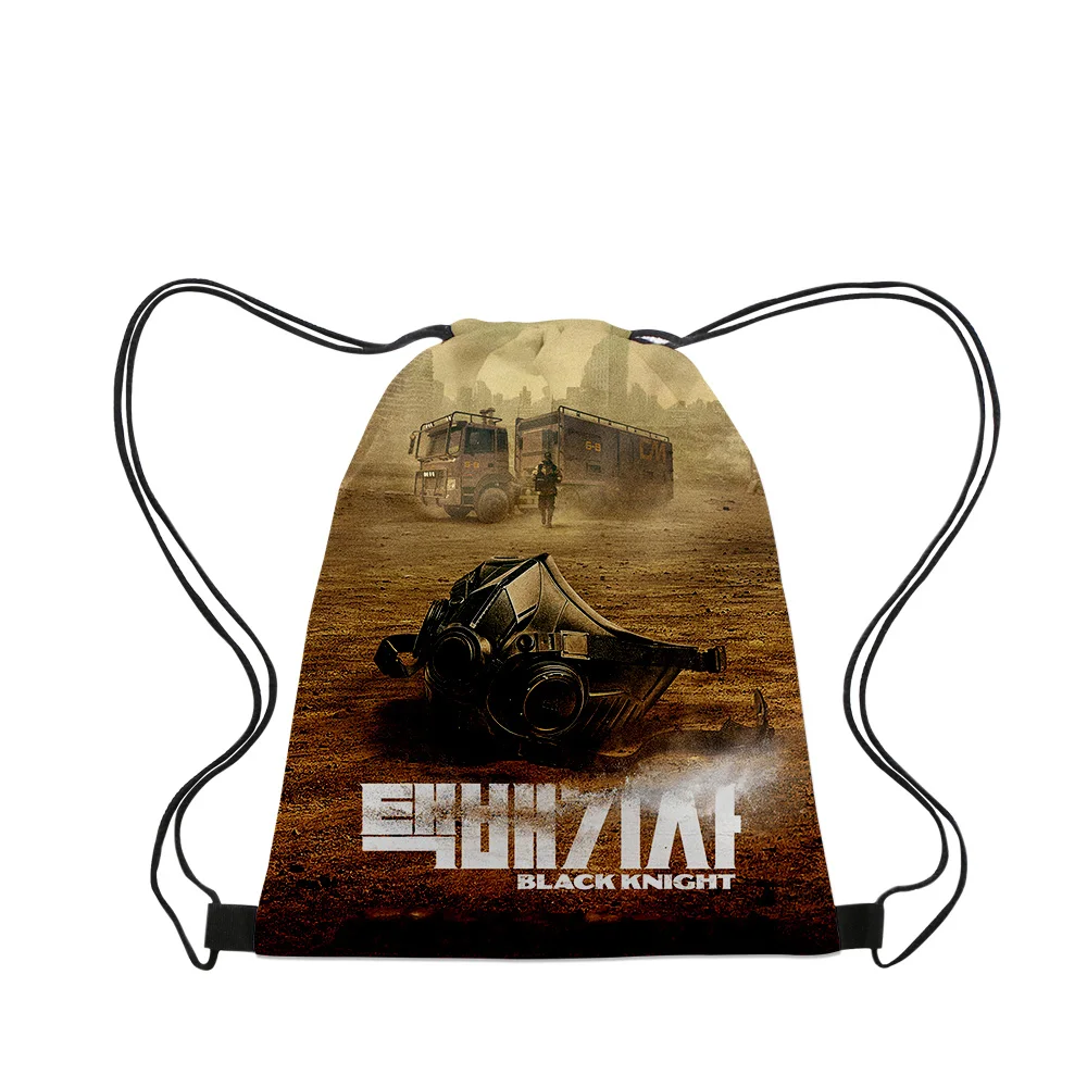 Black Knight Kdrama 2023 New Handbags Cloth Canvas Drawstring Bag Women Men Leisure Bags