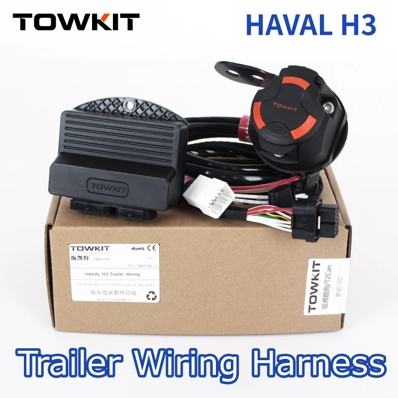 

TOWKIT For HAVAL H3 Trailer Wiring Harness Eur 13/7 pin trailer RV tail light signal Australia 12/7 pin Trailer controller