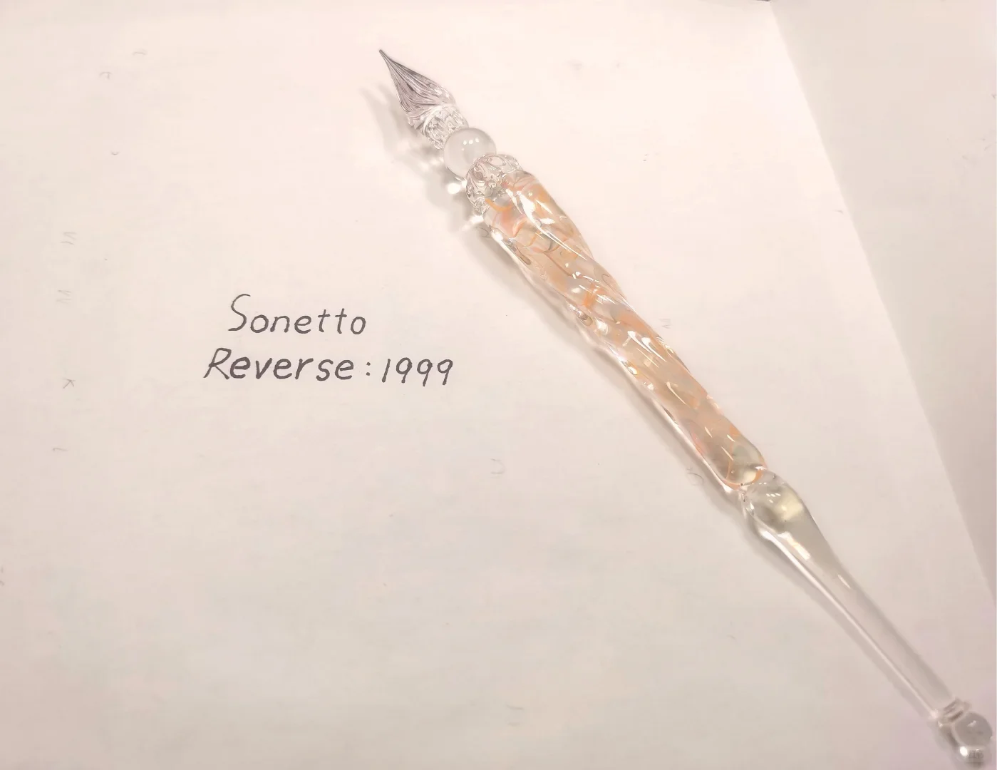 

Reverse To The Future 1999 Sonnet Glass Dip Pen
