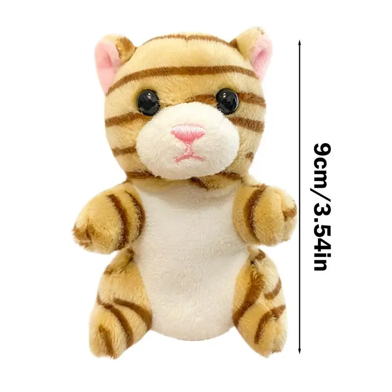 Small Stuffed Animals Soft Animal Finger Toys Cartoon Animal Finger Puppets Soft Props Toys Stuffed Finger Toys For Kids