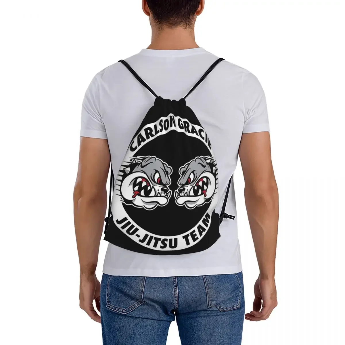 Sacs à dos de l'équipe Gracie Jiu-Jitsu pour hommes et femmes, sacs à bandoulière de proximité, sac de sport de poche Bundle, cartable d'école, fils d'osméch