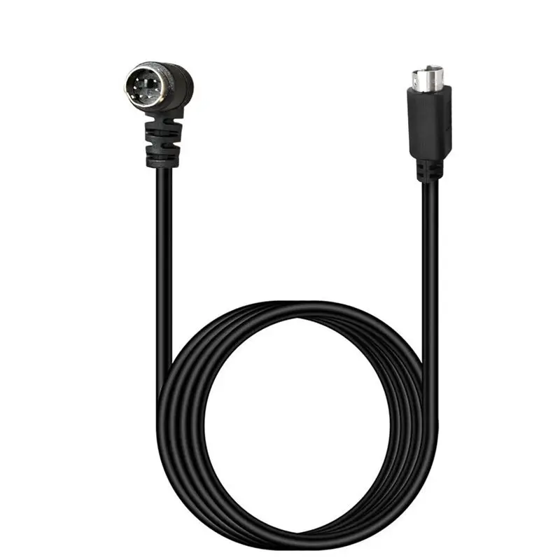 S-Video Elbow Mini DIN 6Pin Male to Male 6-Core Copper PS Extension Cable PS2 Adapter Cable to Keyboard And Mouse Interface