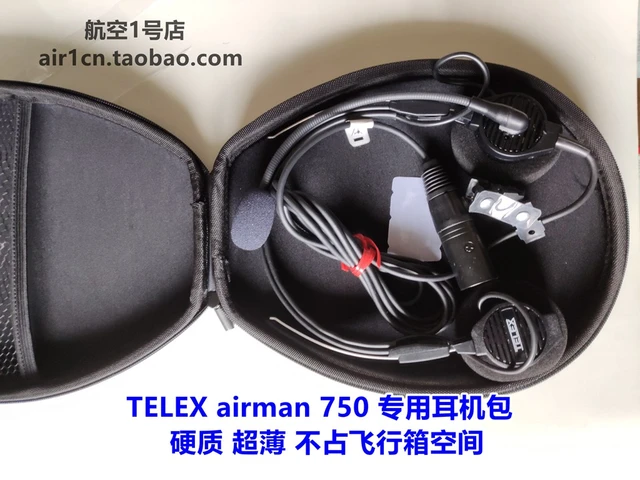 Telex airman 750 850収納袋付きヘッドセットケースfortelex airman