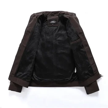 Winter Motorcycle PU Leather Jacket Men 2025 Vintage Fleece Warm Multi-pocket Leather Coat Male Zipper Autumn Outwear Jackets 2