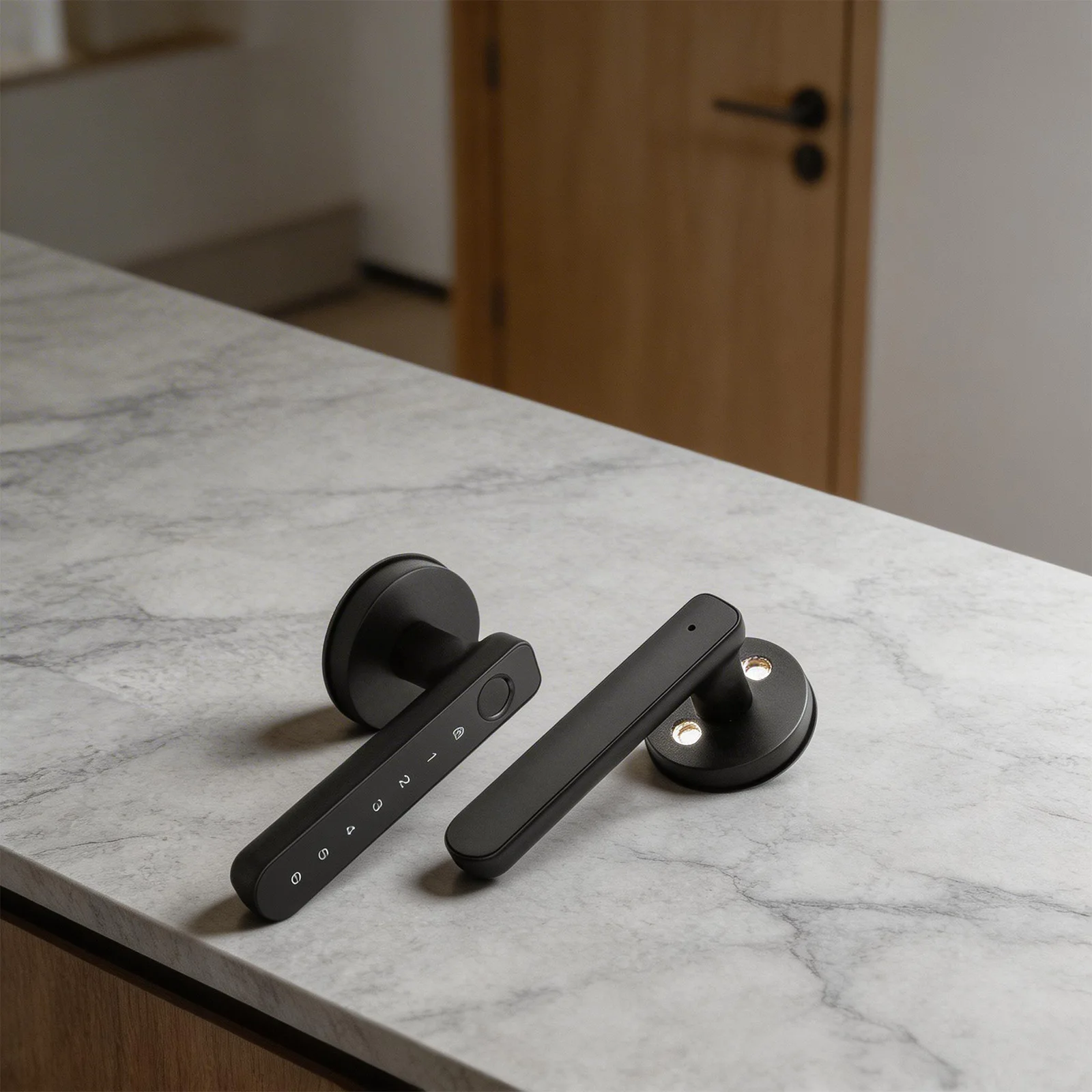 Smart Handle Lock with Fingerp - Smart Home Lock ulasan dan harga