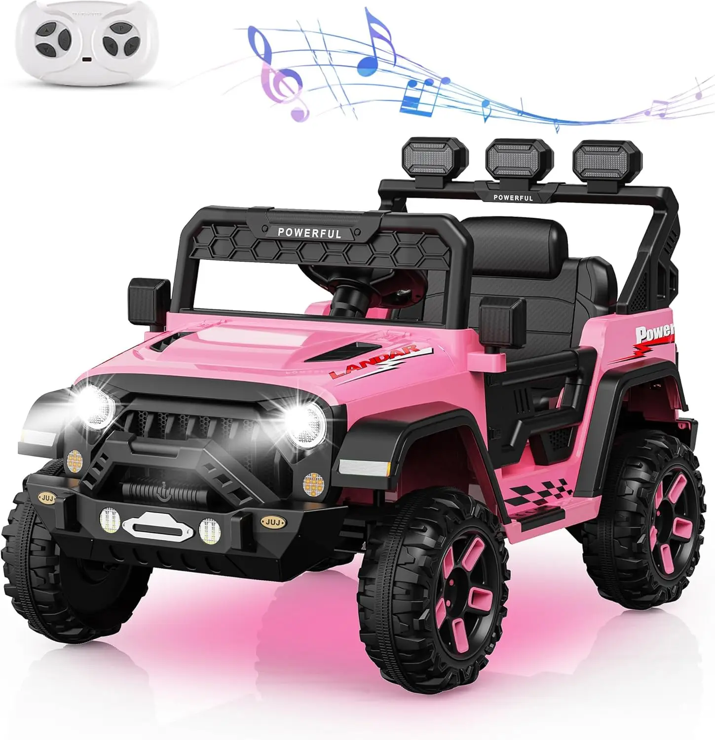 12V Kids Ride On Truck Car with Remote Control, Kids Electric Vehicles Battery Powered Toy Car, Kids Cars to Drive Powerwheel