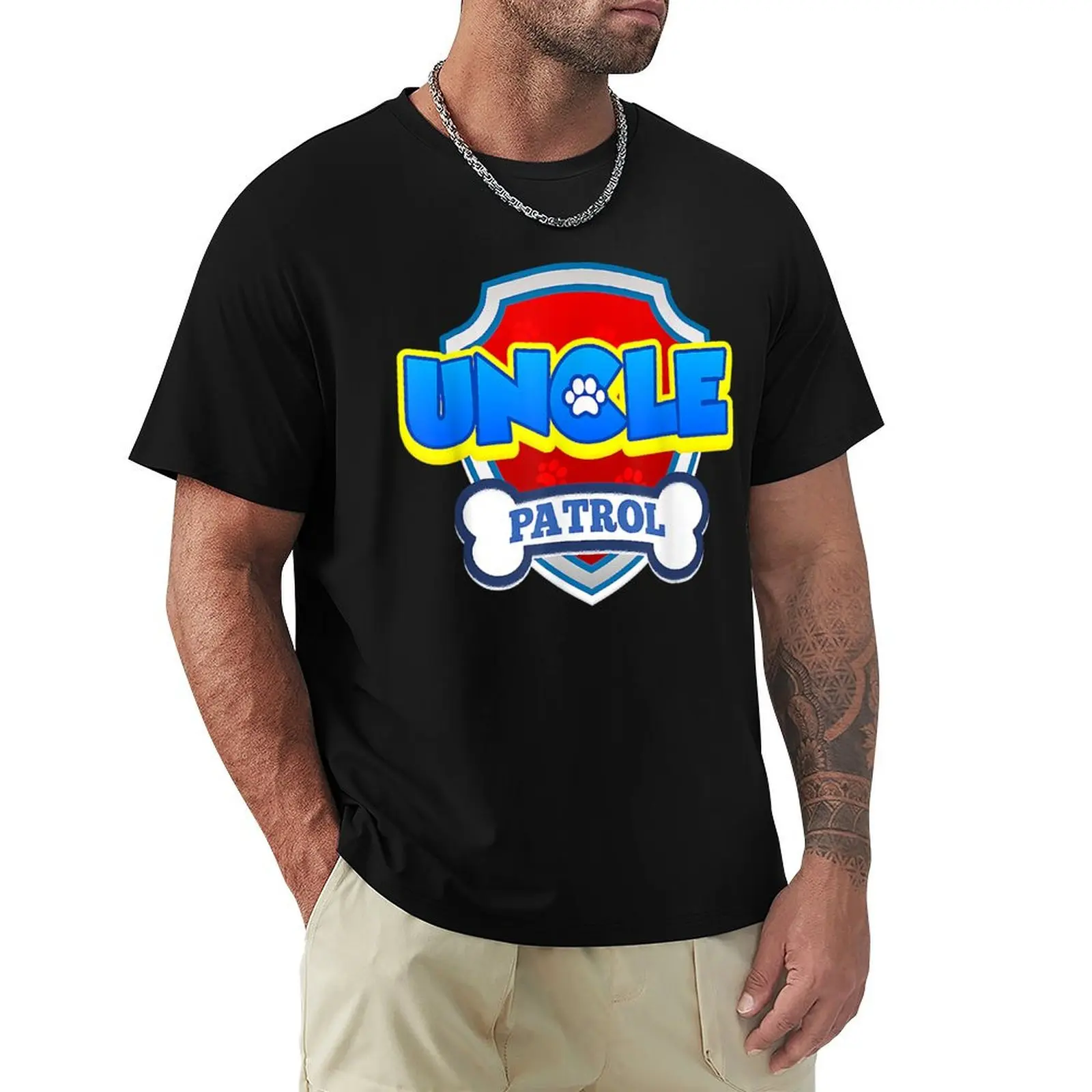 Decisive Nimble In Helping Others Nice Uncle Patrol Dog Funny Gift Birthday Party Cute Fans T-Shirt