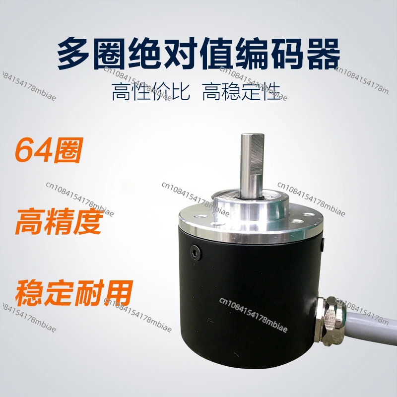 Multi-turn Rotary Encoder Absolute Value 64 Turns Digital Output Modbus Small Structure 38mm DC5-24V