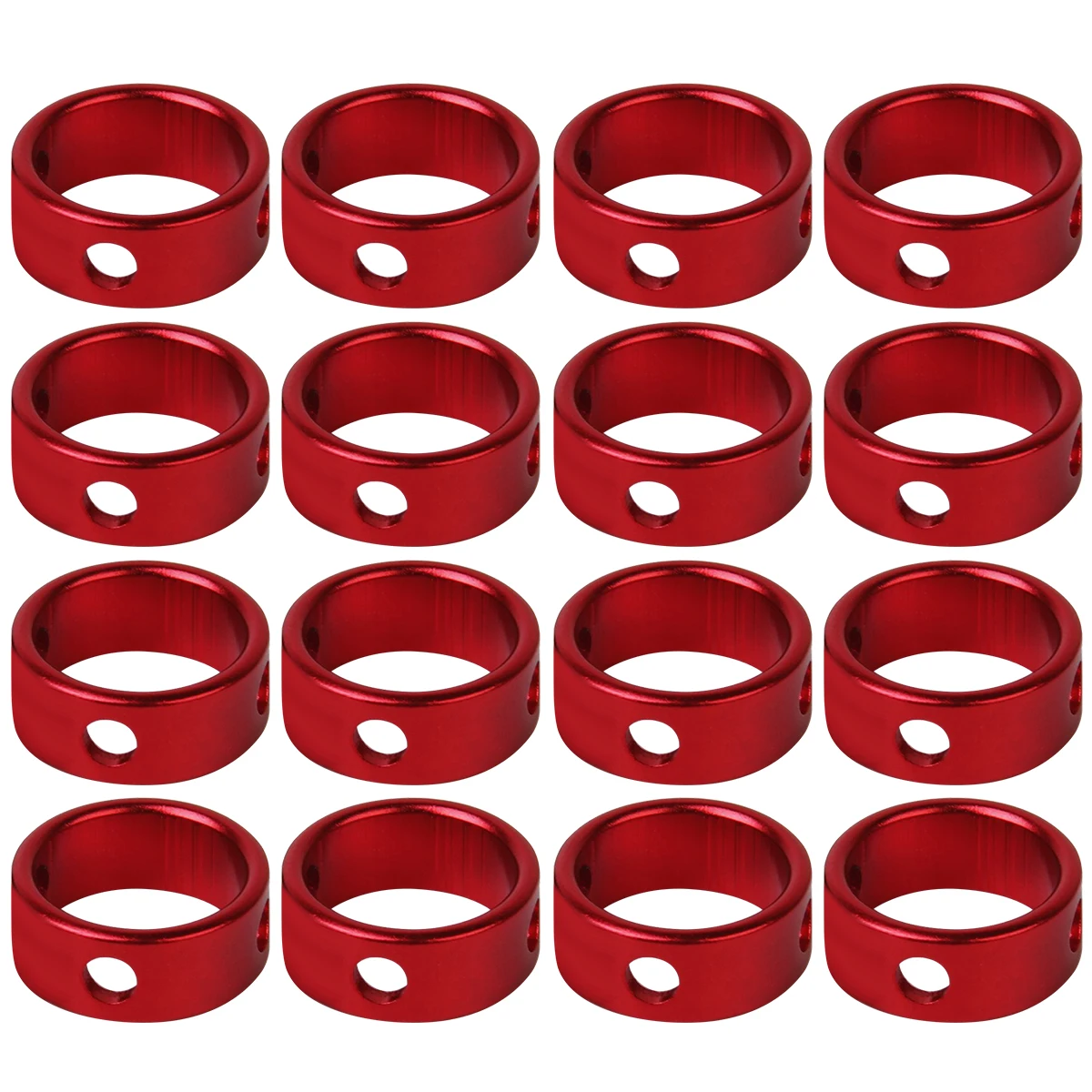 

16pcs Tent Sky Curtain Wind Rope Adjustment Buckle Camping Cord Fastener Hiking Runner Aluminium Guyline 3Hole Design Outdoor