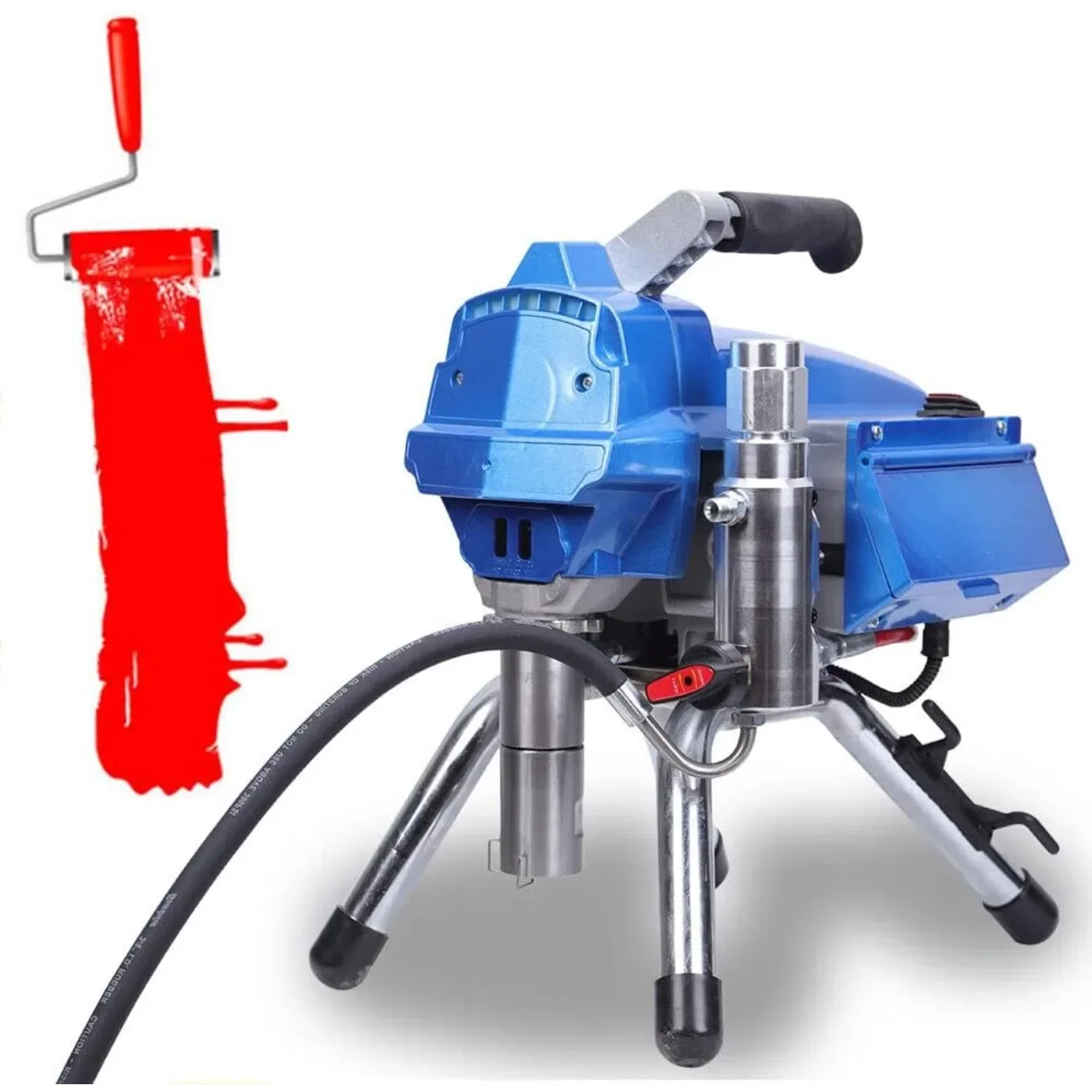 NEUER Airless Farbsprüher 2,7L/min Elektronischer Airless Edelstahl Bürstenloser Motor Abnehmbarer Pumpenkörper Geeignet für Farbe
