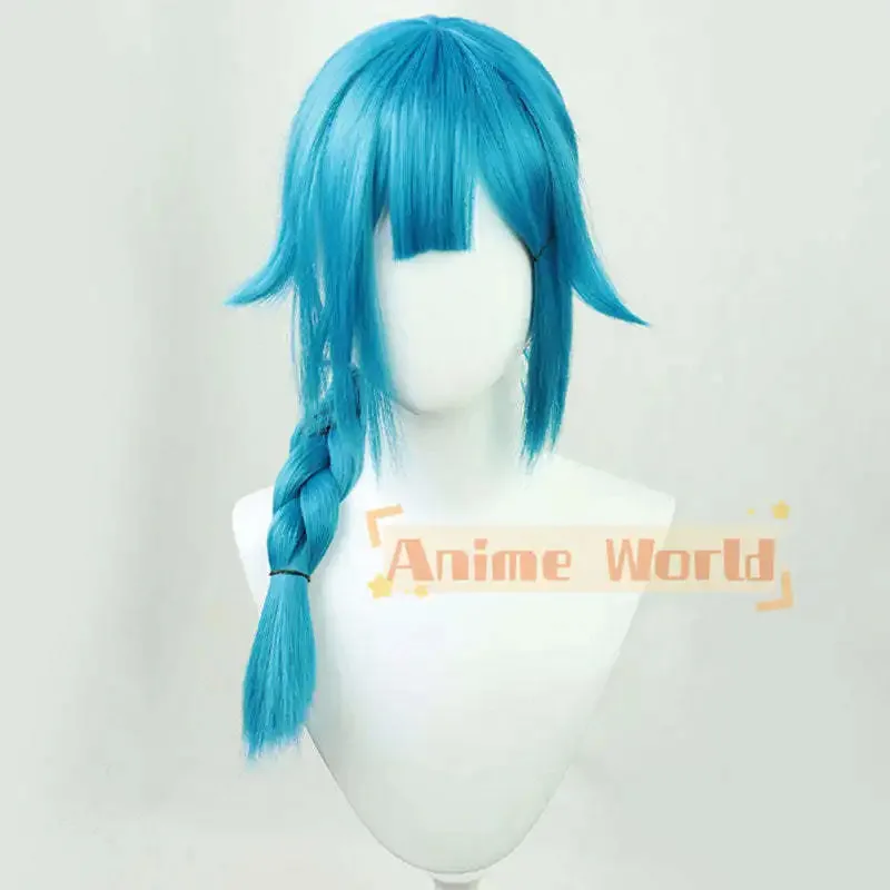 

Arcane Young Jinx Powder Blue Косплей Парик