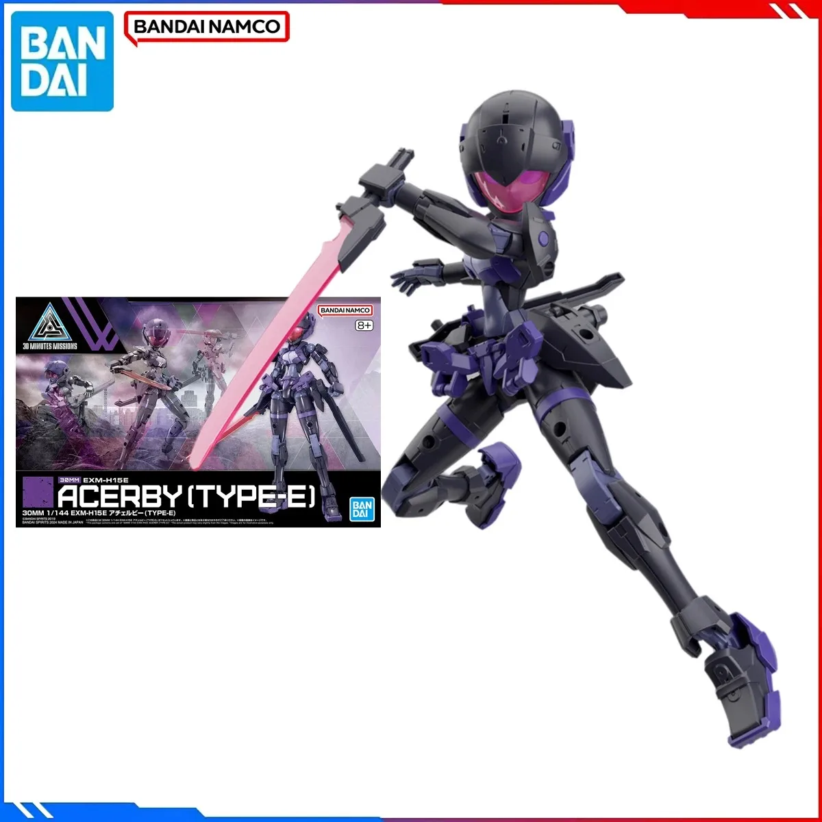 

Genuine Bandai Original 30 Minutes Missions Figure Model Kits 30MM EXM-H15E Acerby TYPE-E Anime Figures Type Action Model Toys