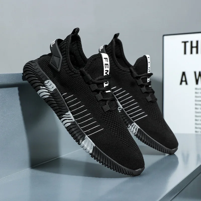 2026 New Fashion Men Sneakers Mesh Casual Shoes Lac-up Men Shoes Lightweight Vulcanize Shoes Walking Sneakers Zapatillas Hombre